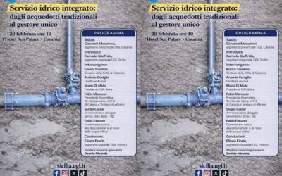 Sistema idrico integrato, confronto a Catania sul passaggio al gestore unico